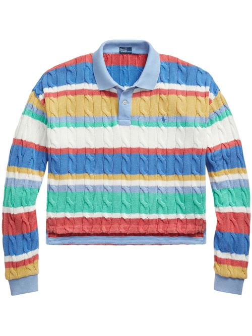 Maglia di cotone modello a righe orizzontali Polo Ralph Lauren | 211924265001